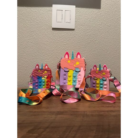 Bundle of Big-Pop Unicorn Purses (Different Sizes) - Picture 1 of 11